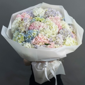 Букет из 23 гортензий микс в Мытищах