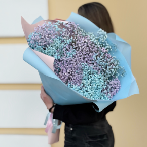 Букет "Радуга" из 15 гипсофил в Мытищах