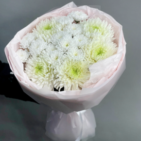 Букет из микса белых хризантем Магнум в Мытищах