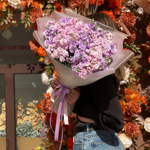 Букет из 19 ароматных маттиол в Мытищах Букет из 19 ароматных маттиол в Мытищах