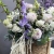 Композиция в сумке "Вдохновение" из дельфиниума, георгин, маттиол, гладиолусов и эустом в Мытищах Композиция в сумке "Вдохновение" из дельфиниума, георгин, маттиол, гладиолусов и эустом в Мытищах