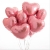 Сердце розовое фольгированный шар с гелием (45 см) в Мытищах