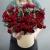 Композиция в шляпной коробке "Амур" из кустовых пионовидных роз в Мытищах Композиция в шляпной коробке "Амур" из кустовых пионовидных роз в Мытищах