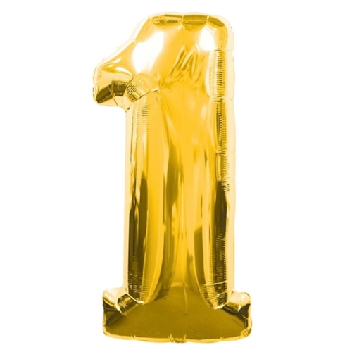 Шар гелиевый цифра 1 (40х102 см) в Мытищах