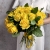Букет из 25 лимонных роз с рускусом (40 см) в Мытищах Букет из 25 лимонных роз с рускусом (40 см) в Мытищах