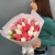 Букет из 25 кораллово-белых тюльпанов в Мытищах