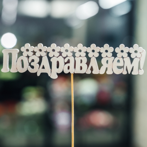 Топпер Поздравляем в Мытищах